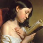 Franz Eybl - Jeune fille lisant (inversée)