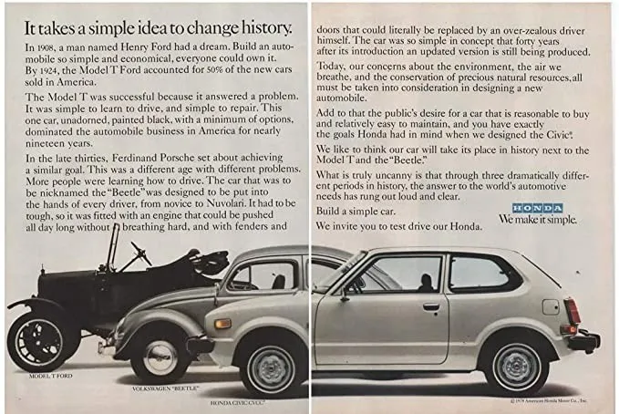 Honda Civic CVCC 1975 : moteur revolutionnaire